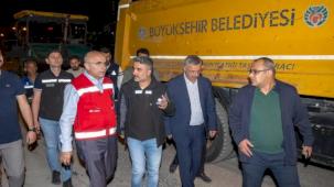 Malatya Büyükşehir'den 7/24 yol mesaisi