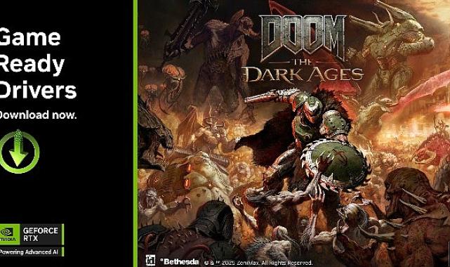 DOOM: The Dark Ages için GeForce Game Ready Sürücüsü Yayınlandı