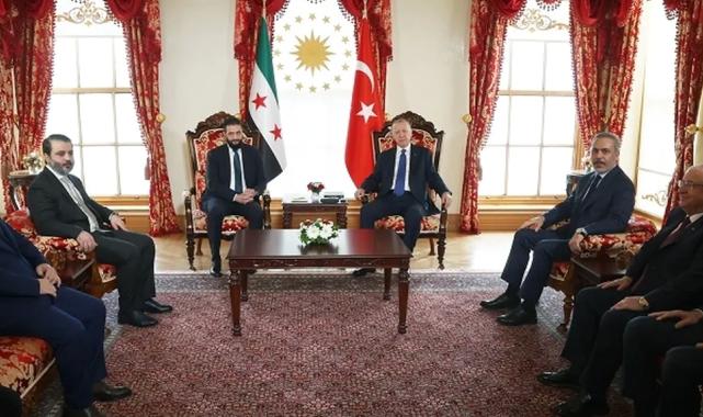 Erdoğan ile Şara Dolmabahçe'de buluştu