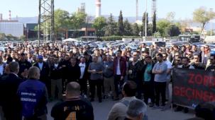 İzmit'te TÜPRAŞ işçilerine sıcak destek