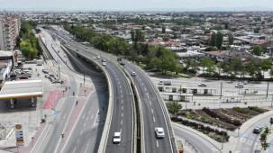 Konya'nın en yoğun kavşağında yeni asfalt