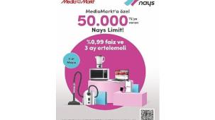 MediaMarkt, Nays iş birliği ile teknoloji alışverişinde 50.000 TL'ye kadar Özel Nays Limit!