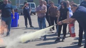 Gölcük Belediyesi personeline yangın eğitimi