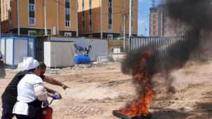 Kocaeli İtfaiyesi’nden uygulamalı eğitim