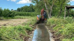 Kocaeli kırsalında sulama kanalları temizleniyor