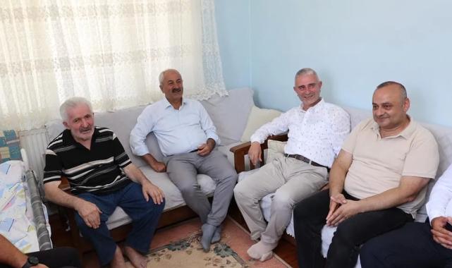 Başkan Büyükgöz'den kıbrıs gazisine vefa ziyareti