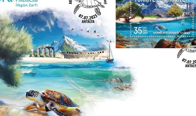 PTT'den 'Akdeniz'e ilkgün zarfı