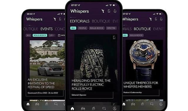 Rolls-Royce sahiplerine özel bir dünya; Whispers