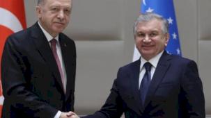 Cumhurbaşkanı Erdoğan Özbekistanlı mevkidaşıyla görüştü