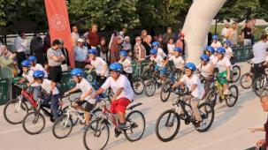 Konya Meram'da düz bisiklet yarışları