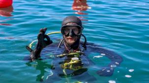 Sakarya'da ana su alma hatlarına dalgıç temizliği