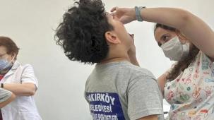 Yaz Spor Okulu öğrencilerine sağlık kontrolü