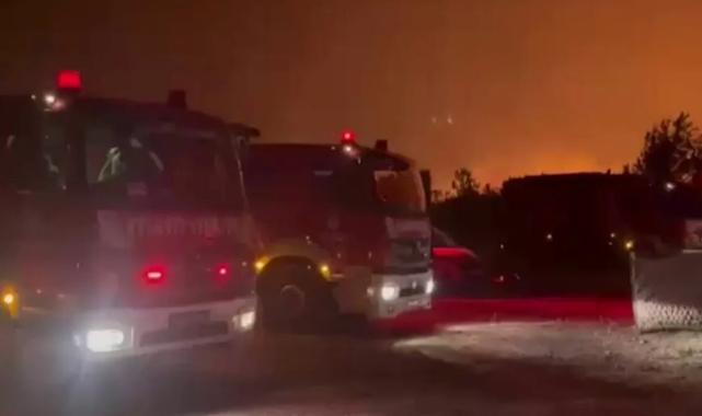 Tekirdağ Şarköy ve Çanakkale Ayvacık’ta yangınlara müdahale sürüyor