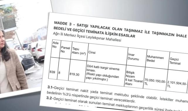 Ağrı Belediyesi'nin arsa satışı tepki çekti: Kültürel miras satılıyor!