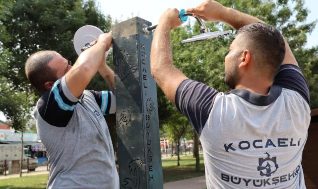 Kocaeli Büyükşehir'den sahillerde su tasarrufu hamlesi