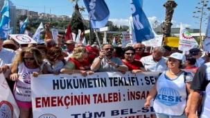 İzmir Konak’ta KESK ve Dev Emekli-Sen’den ortak eylem