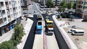 Konya Karatay'da asfalt çalışmalarına devam
