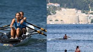 Kürekte Sahil Sürat heyecanı