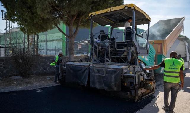 Aliağa’nın sanayi yoluna iki kilometrelik asfalt