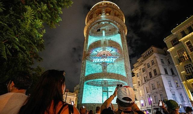 Galata Kulesi TEKNOFEST'in Işığıyla Parladı