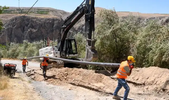 Malatya Ayvalı'ya içme suyu için yeni hat