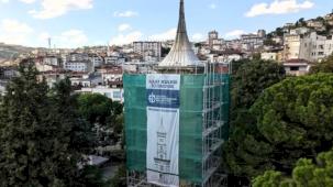 Tarihi yapı tarihi kimliğine kavuşuyor... İzmit Saat Kulesi restorasyonda