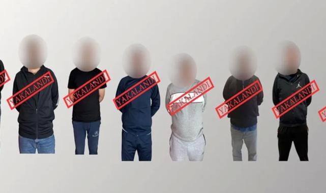 Kırmızı bültenle aranan 6 suçlu ve 2 ulusal kaçak yakalandı