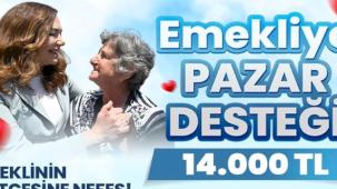 Emekliye pazar desteği 14 bin lira