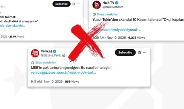 İletişim'den 10 Kasım iddialarına açıklama... MEB, Atatürk’ü anmayı yasaklamadı!