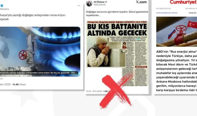 'Rus gazı kesiliyor, enerji krizi kapıda' iddialarına yalanlama