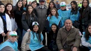 Kayseri Kocasinan'da mavi ile yeşil buluşuyor