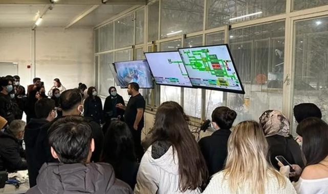 Denizli’de üniversiteliler katı atık tesisini yerinde gözlemledi