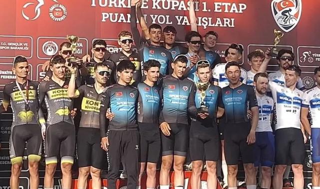 Konyalı bisikletçiler 'Puanlı Yol'da ikinci oldular