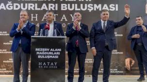 CHP'li başkanlar Hatay’da depremzedelerle buluştu