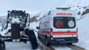 Malatya'da ekipler karla mücadele için seferber