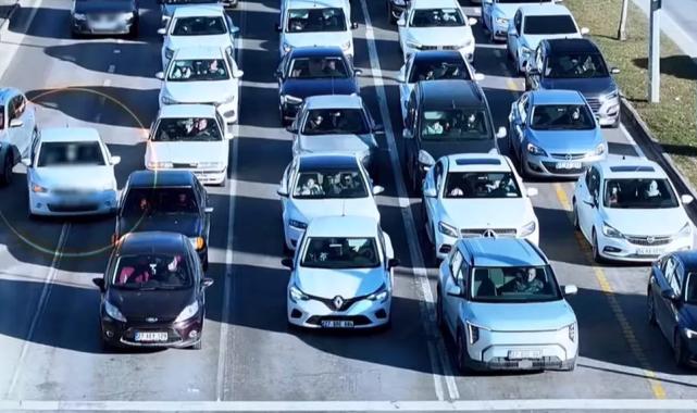 Gaziantep’te 10 günde 389 sürücüye hatalı şerit cezası