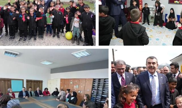 Bakan Tekin, Van'da ilkokul öğrencileriyle buluştu