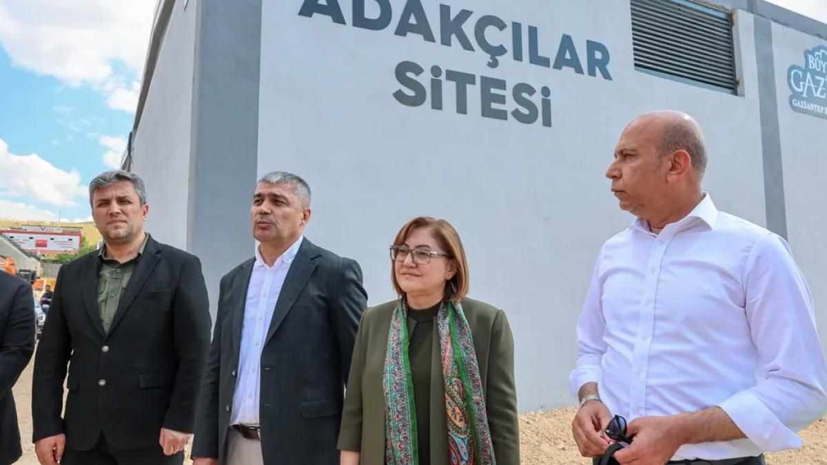 Gaziantep Besi OSB'deki yeni siteye yakın mercek