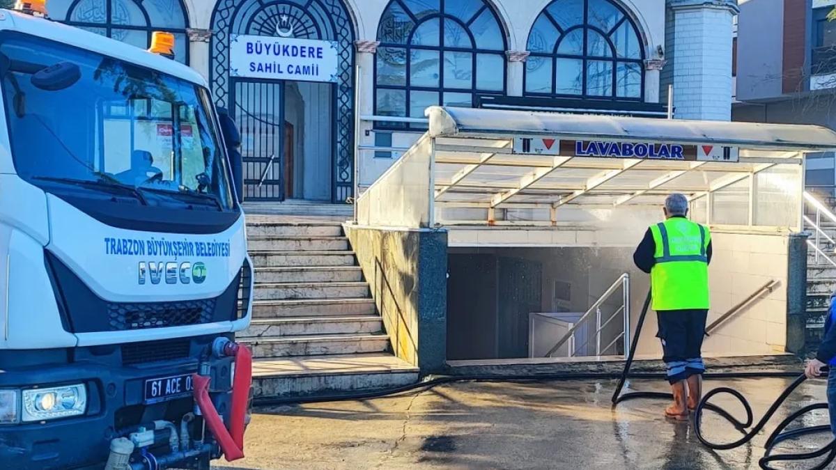 Trabzon’da bayram öncesi temizlik seferberliği