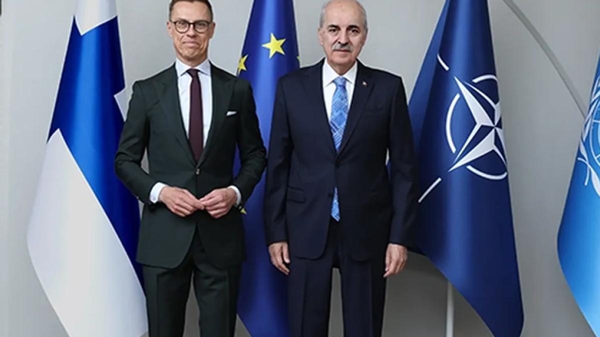 Finlandiya Cumhurbaşkanı, TBMM Başkanı Kurtulmuş'u kabul etti