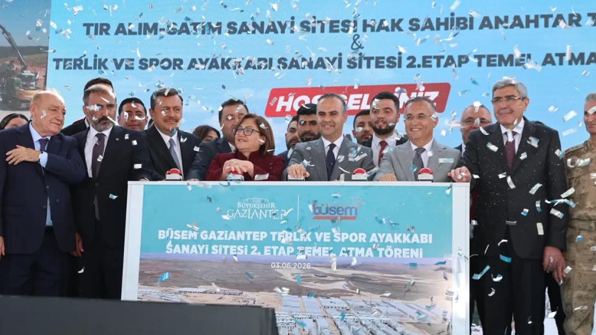 Gaziantep BÜSEM'de yeni iş yerlerinde anahtar töreni