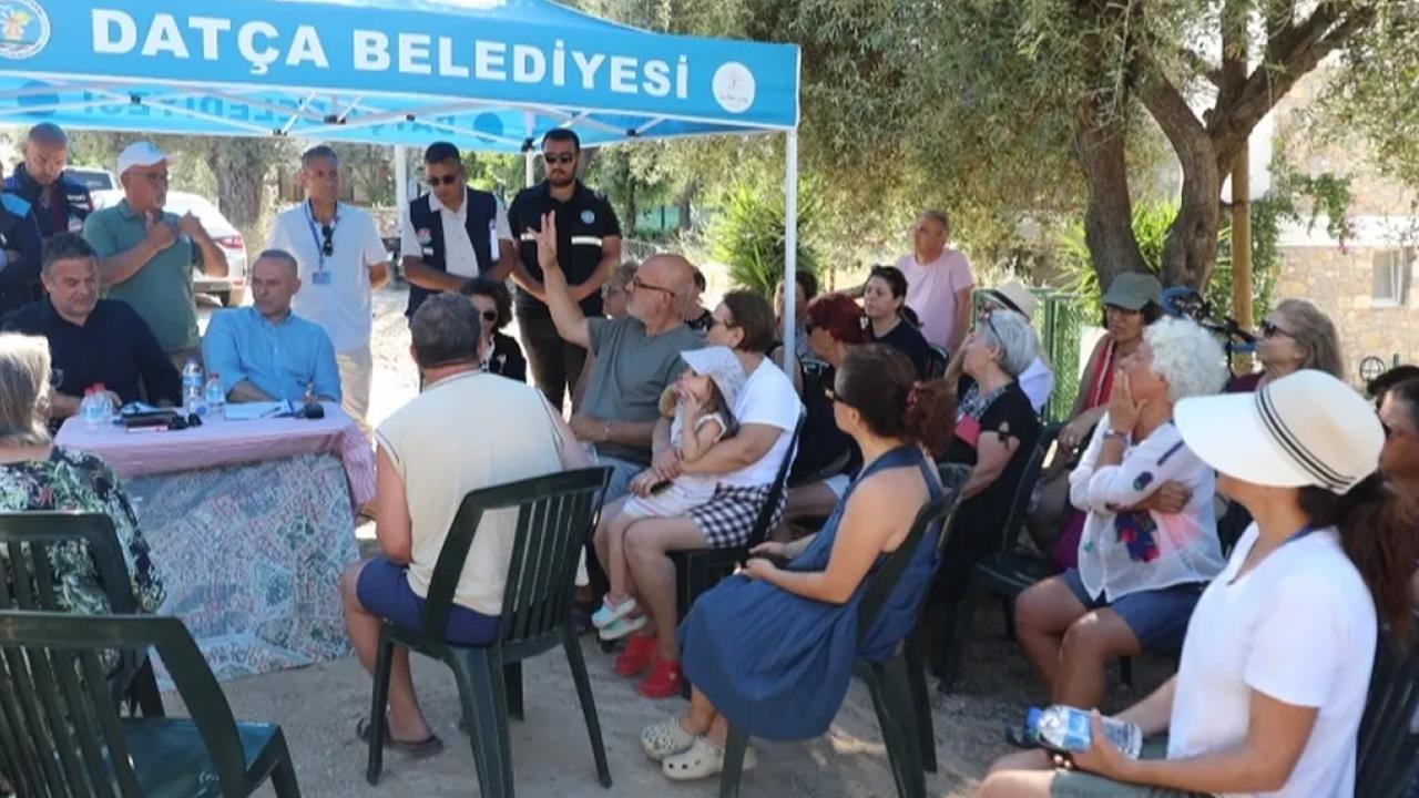 Muğla Datça'da altyapı ardından üst yapı bilgliendirmesi