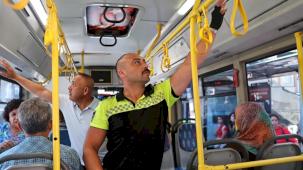 Antalya’da halk otobüslerine klima denetimi