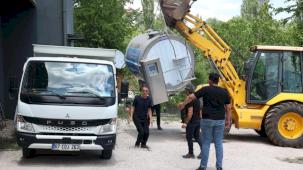 Antalya'da Kaş Sütleğen'e 4 tonluk süt soğutma tankı