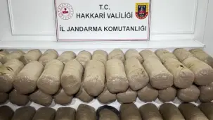 Hakkari'de 503 kilo esrar ele geçirildi