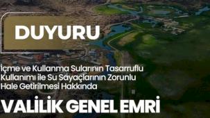 Iğdır’da su tasarrufu için yeni dönem... Su sayacı zorunlu hale getirildi