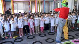 Konya'da anaokulu öğrencilerine bisiklet bilinci eğitimi