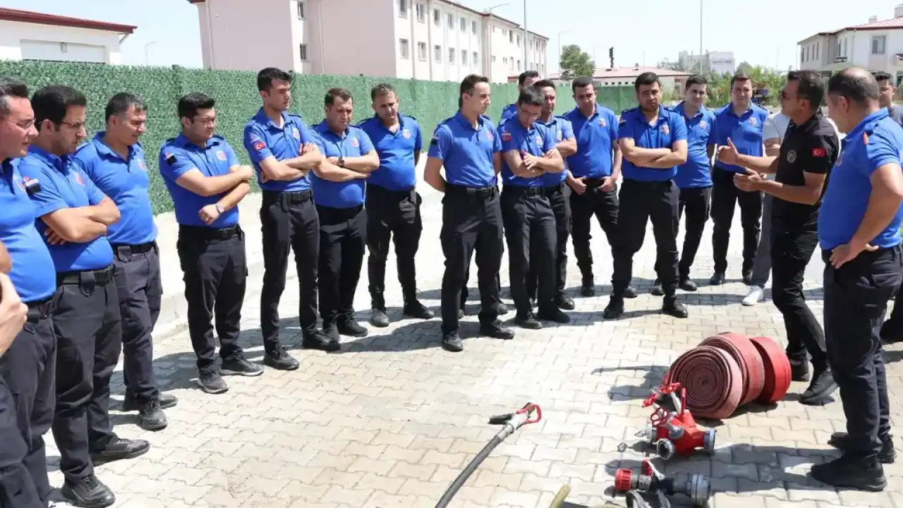 Cezaevine yangın eğitimi