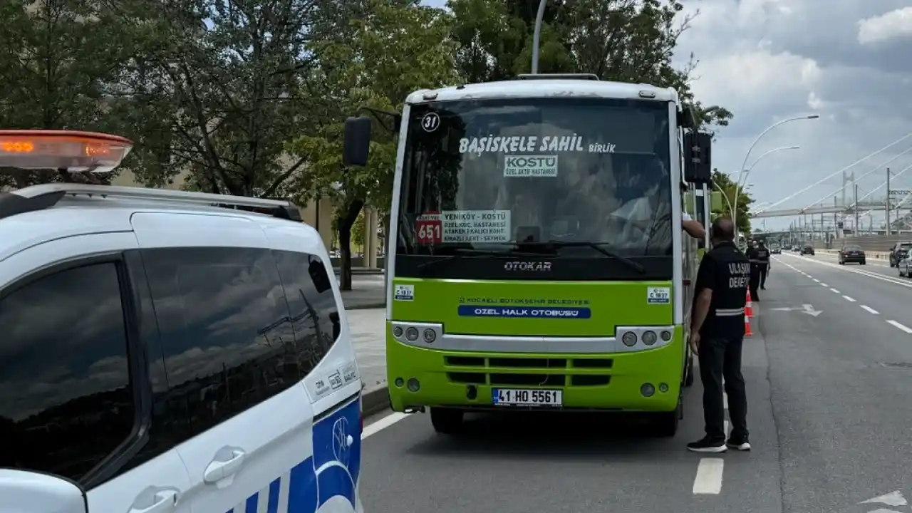 Kocaeli’de halk otobüslerinde klima denetimi