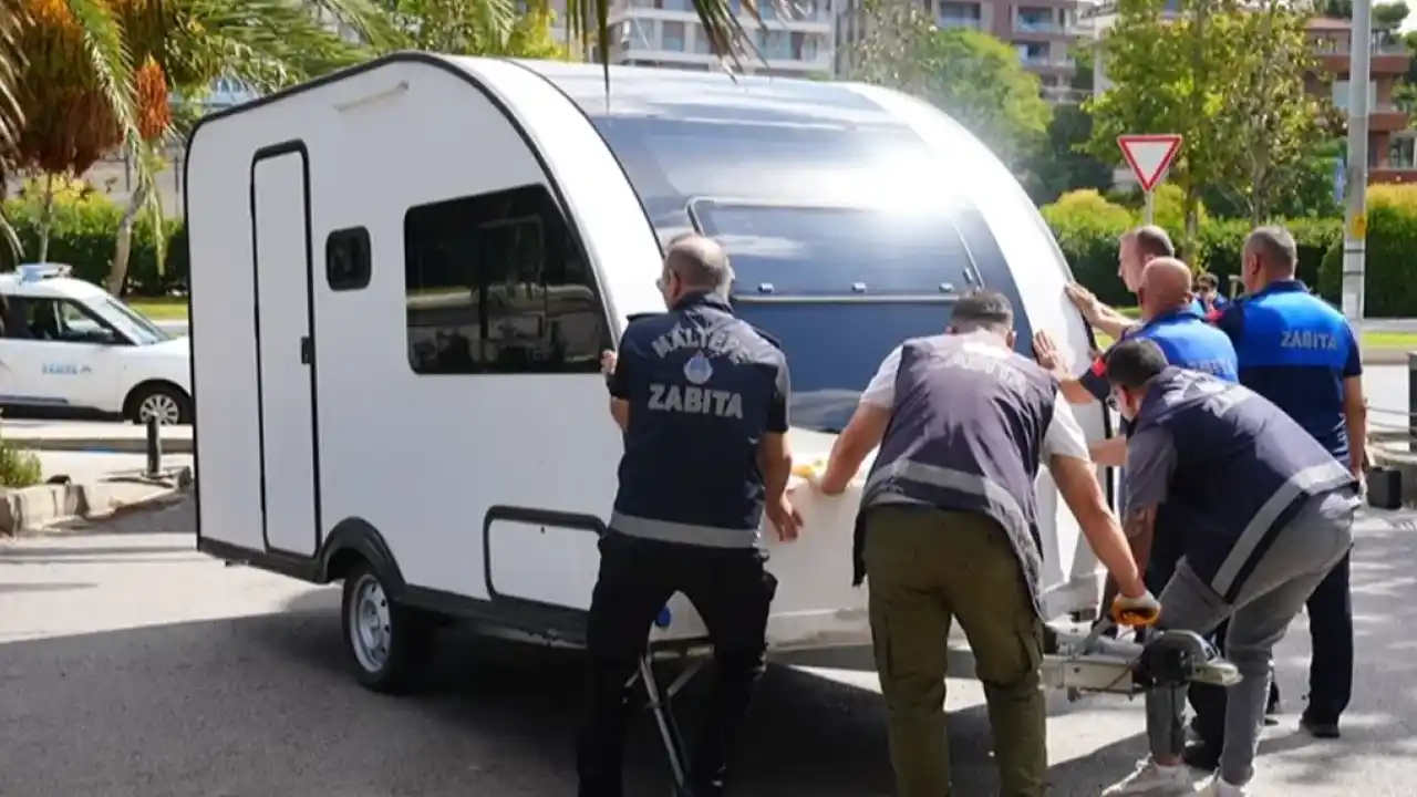 Maltepe sahilinde karavan denetimleri